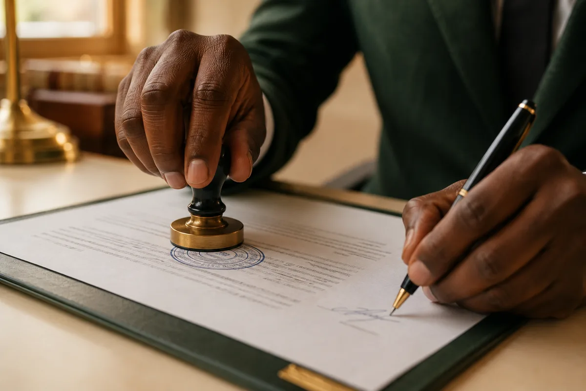 Extrait de casier judiciaire traduit et certifié conforme, à Dakar.